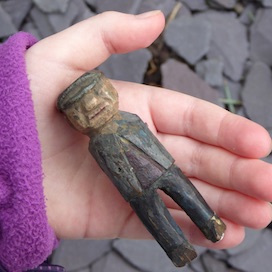 Image of an old toy miner