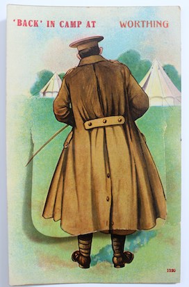 Illustration of man in army coat