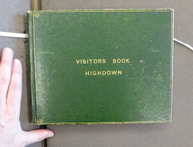 Visitors book
